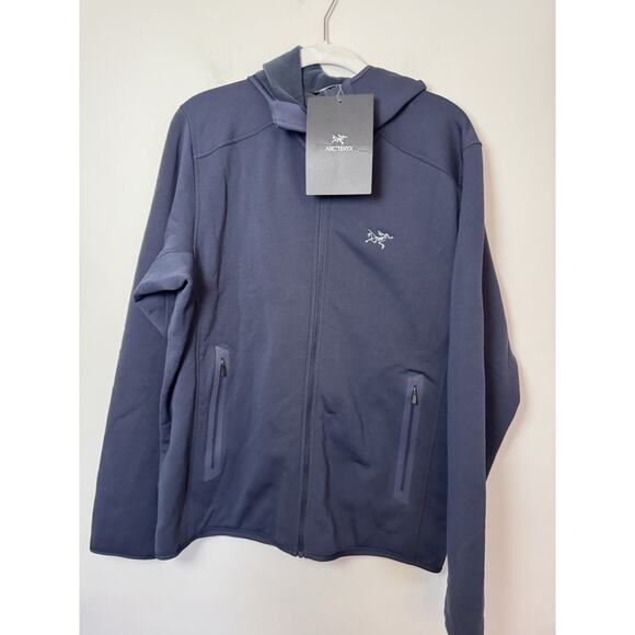 Arc'teryx Kyanite Hoody Full Zip Men's Size Medium Black Sapphire (navy Blue)NWT - Picture 3 of 16